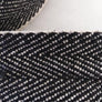 Herringbone Black and White (33m or 15m roll) Webbing 2" Wide (50mm)